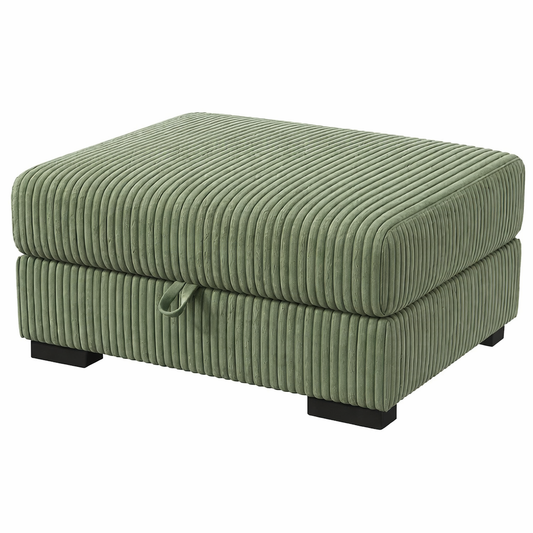 Canapé modulable 2 places en velours côtelé – Vert