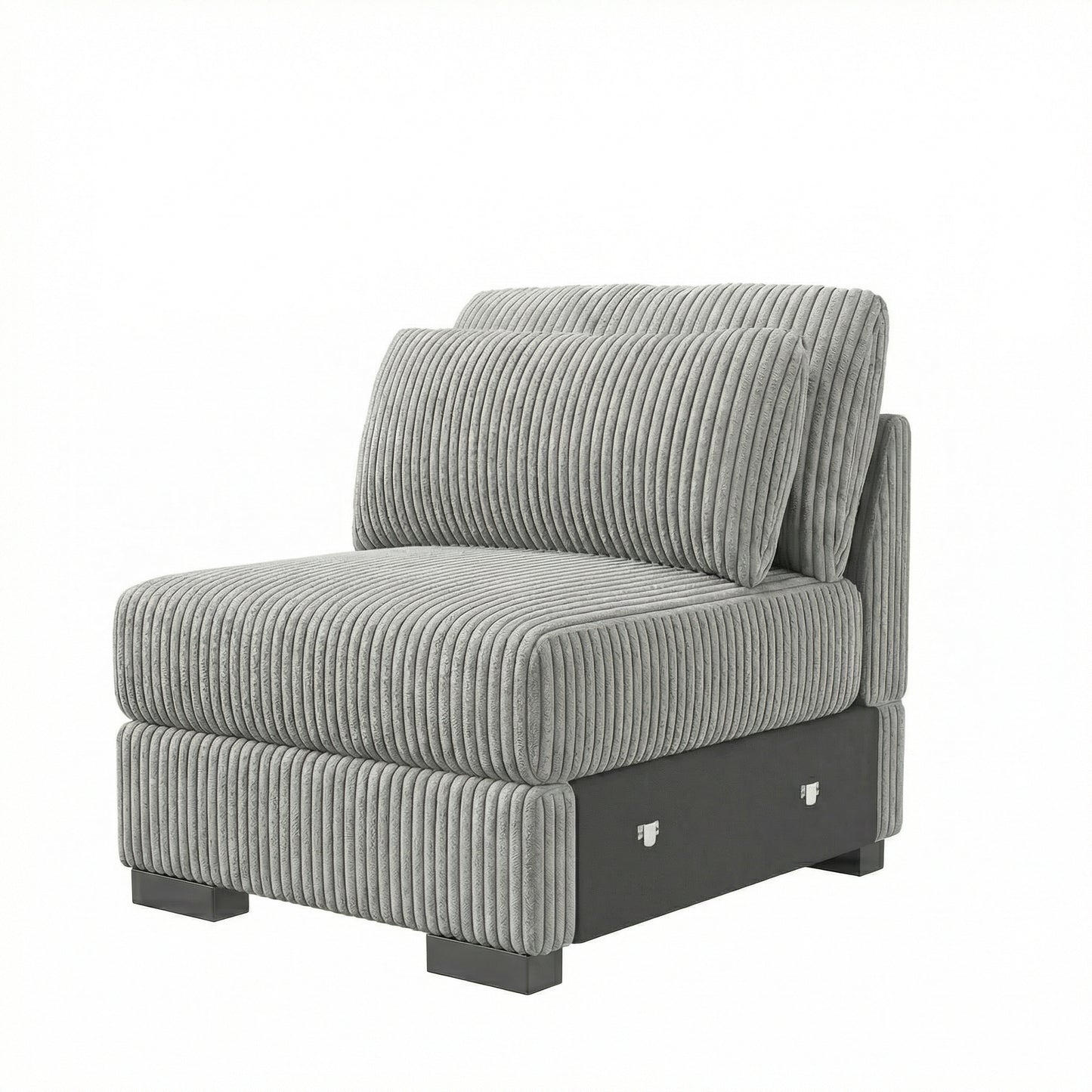 Canapé modulable en velours côtelé