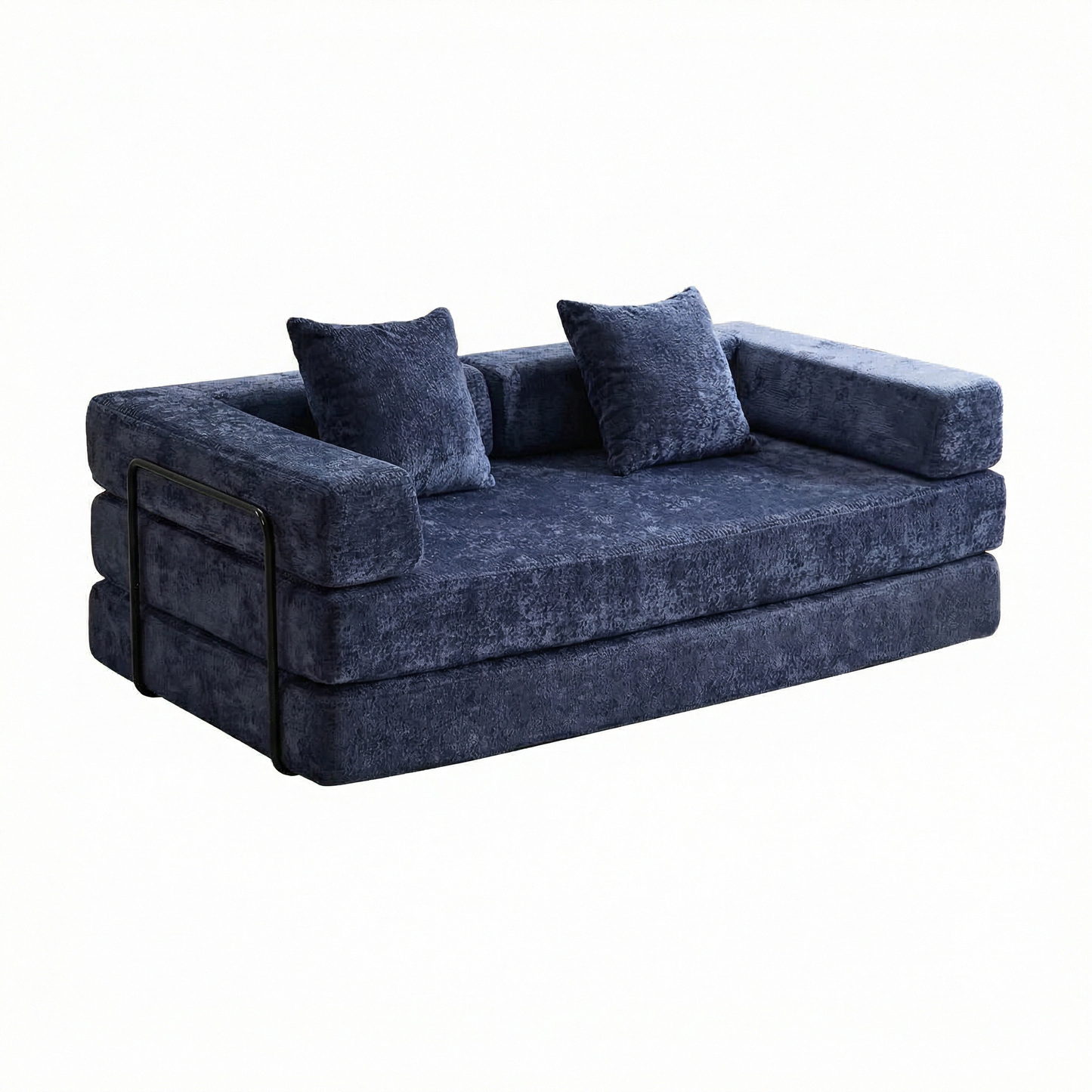 Canapé-lit convertible en velours côtelé